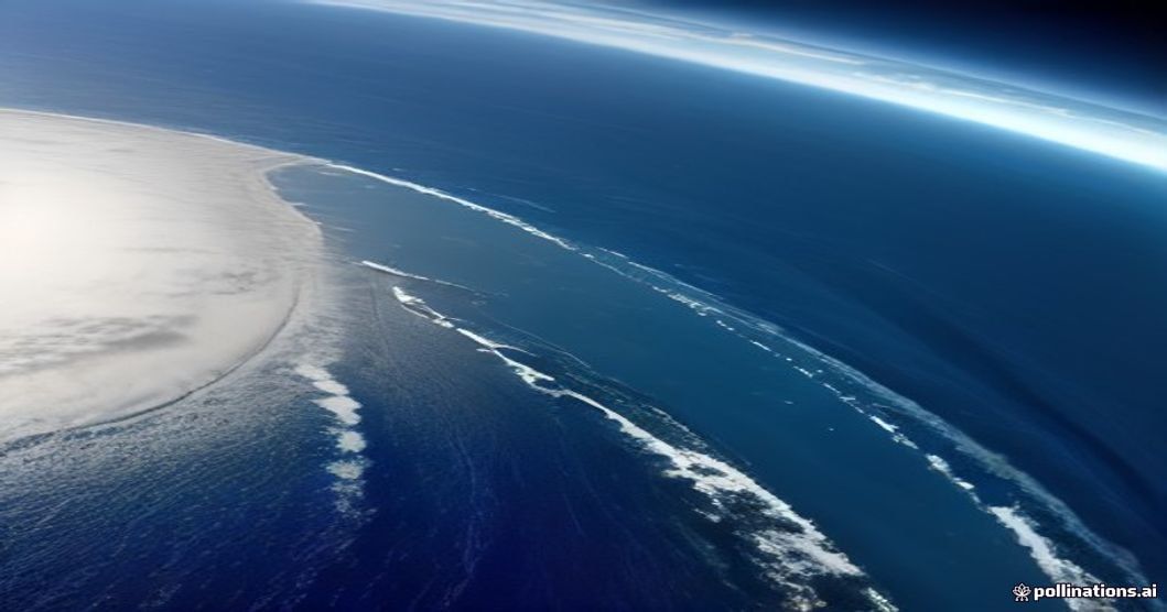 satellite view missile trajectory Arabian Sea