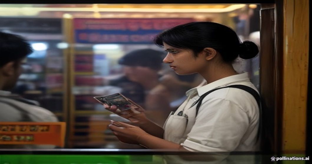 Indian consumer comparing smartphones