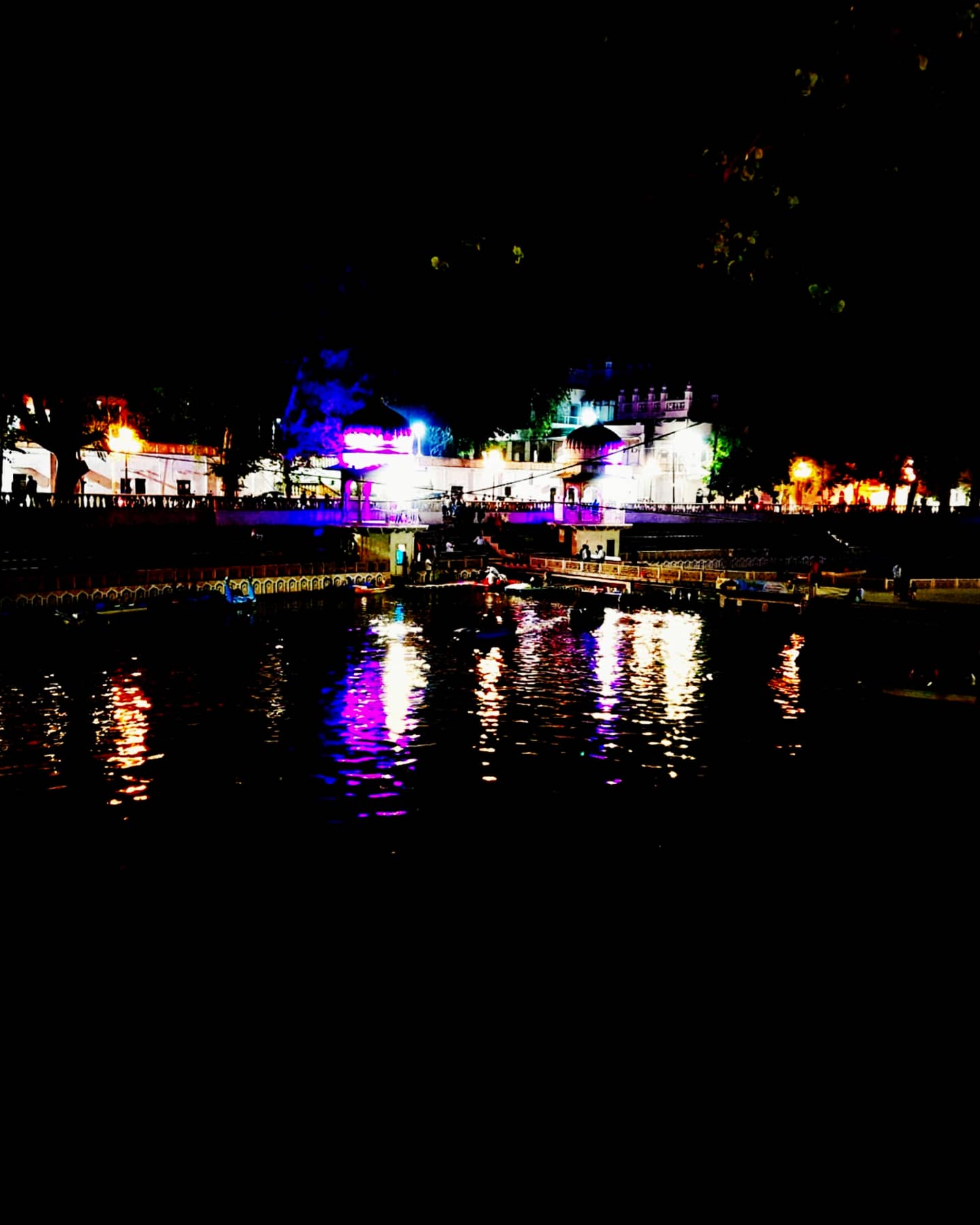 Gwalior city street at night