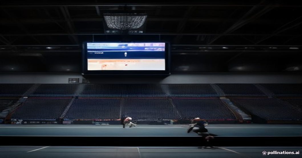 badminton arena empty seats night