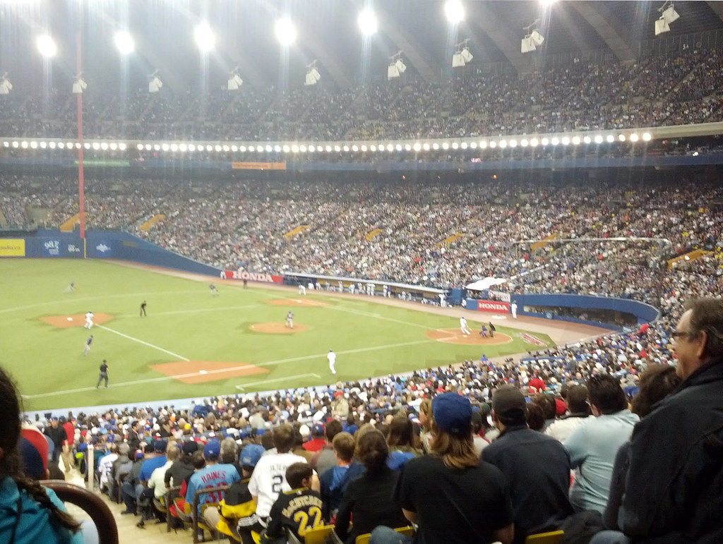 Toronto stadium crowd cheering