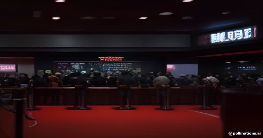 audience queue outside cinema Vvaan