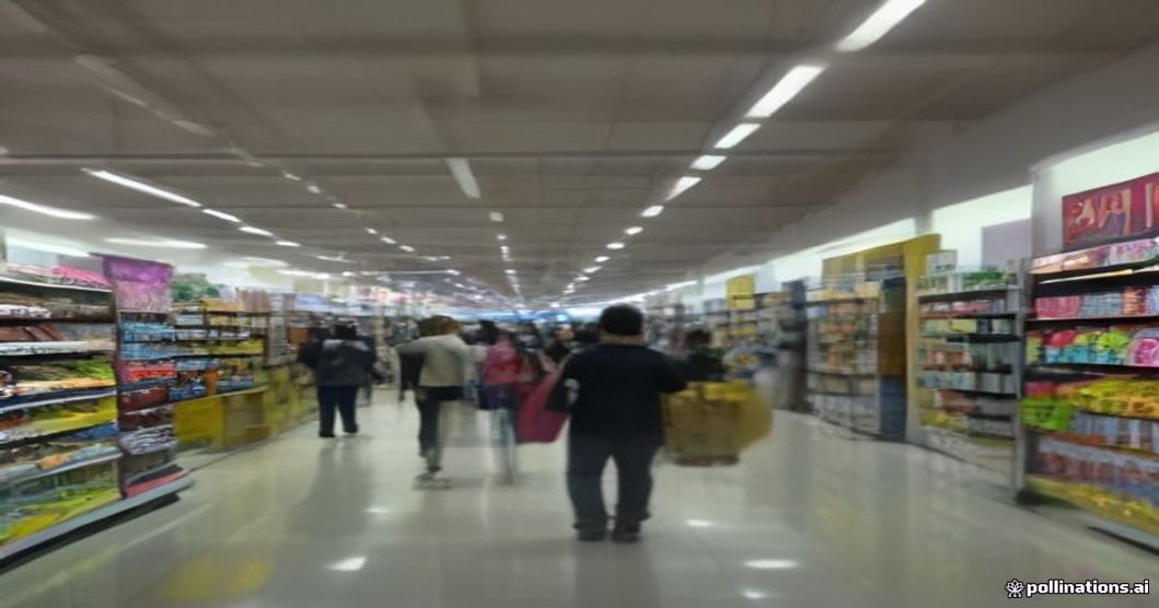 Indian electronics store aisle