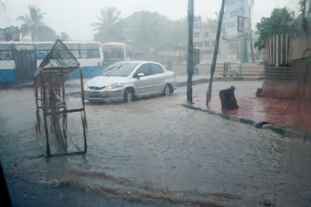 Bengaluru monsoon flood streets