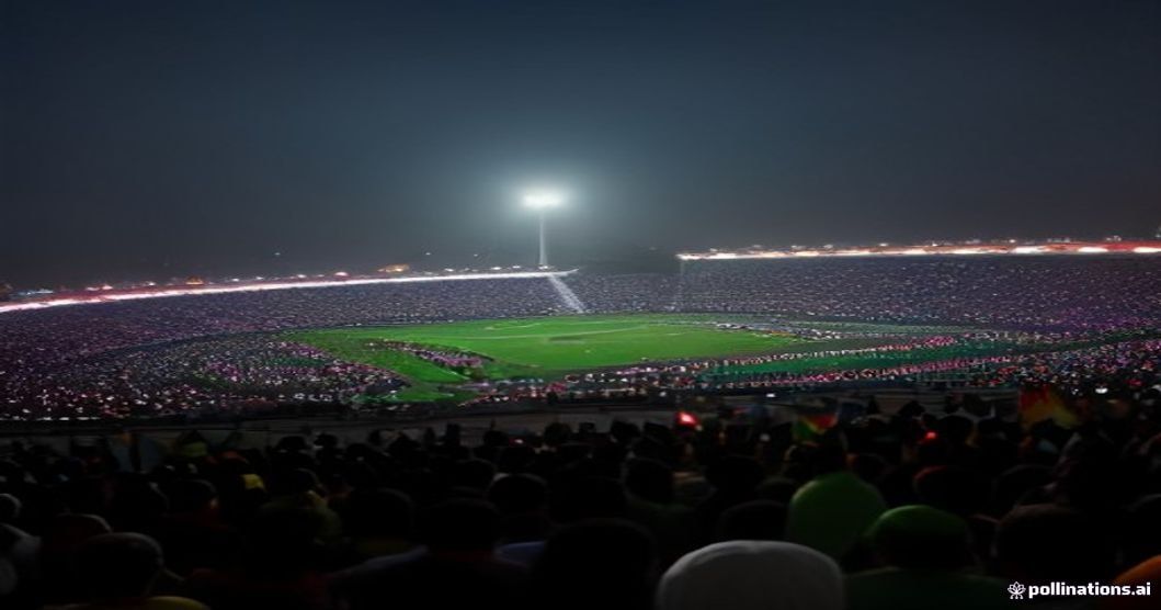 crowd cheering hockey stadium India Pakistan
