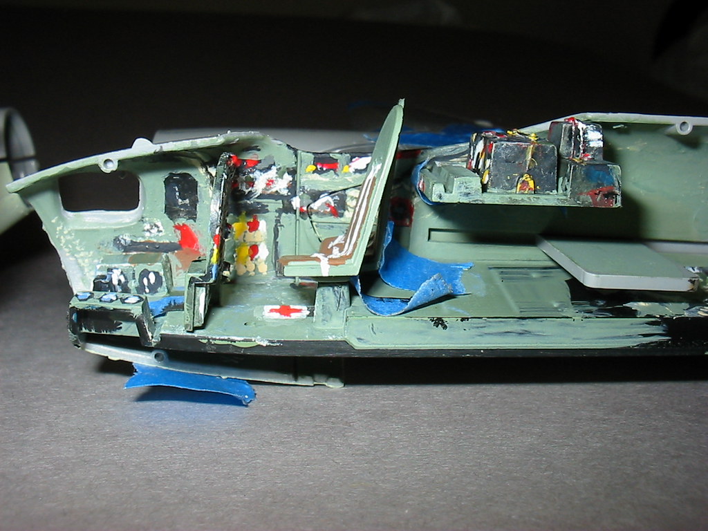 cockpit interior during emergency