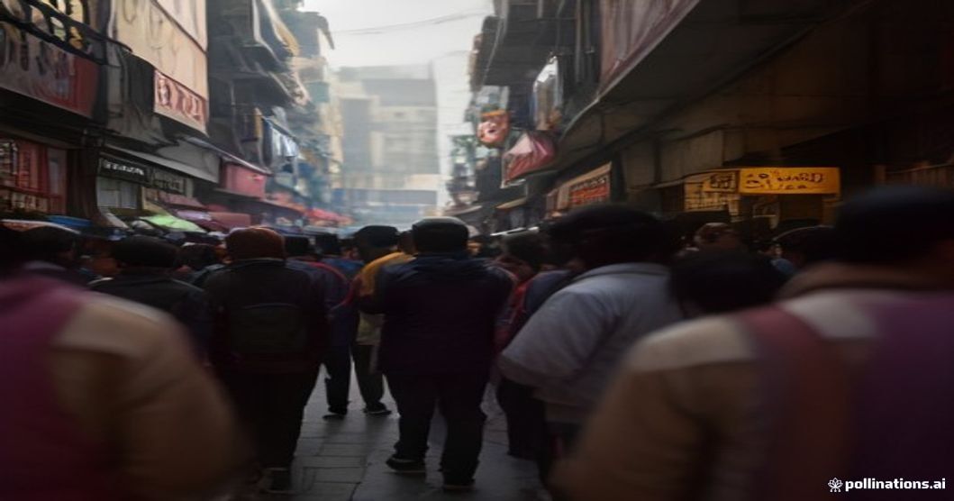 busy Mumbai street smartphone shoppers