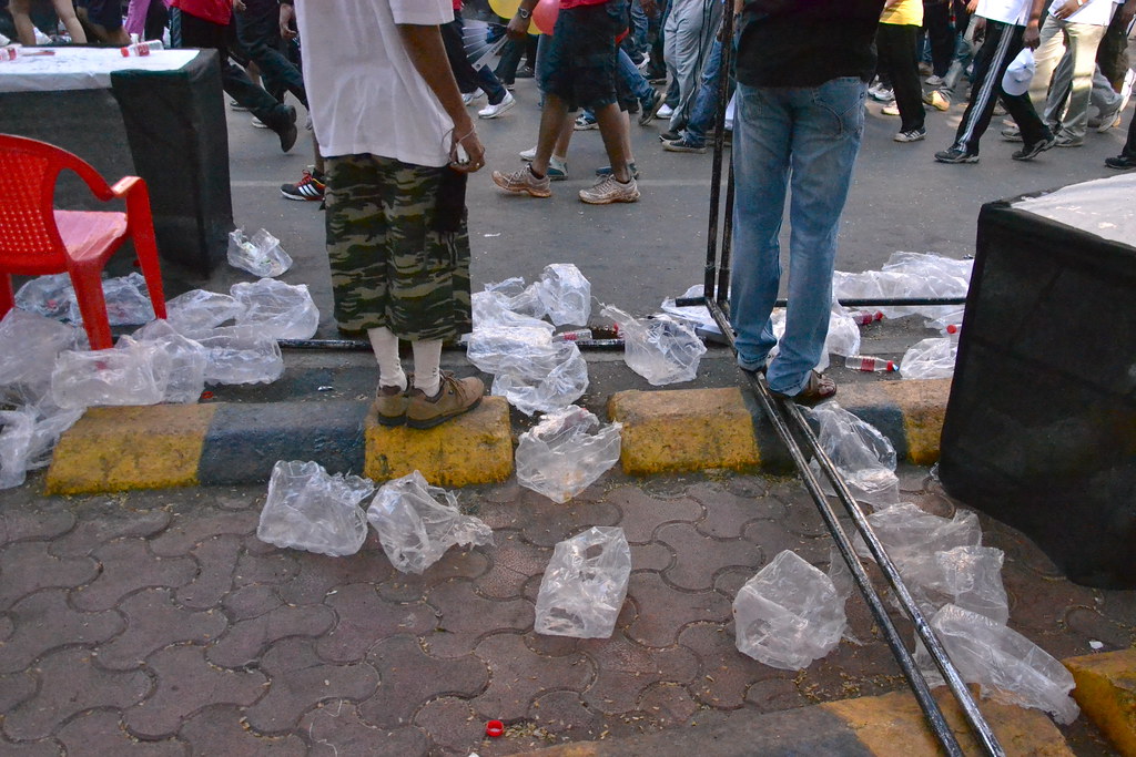 Mumbai police barricade
