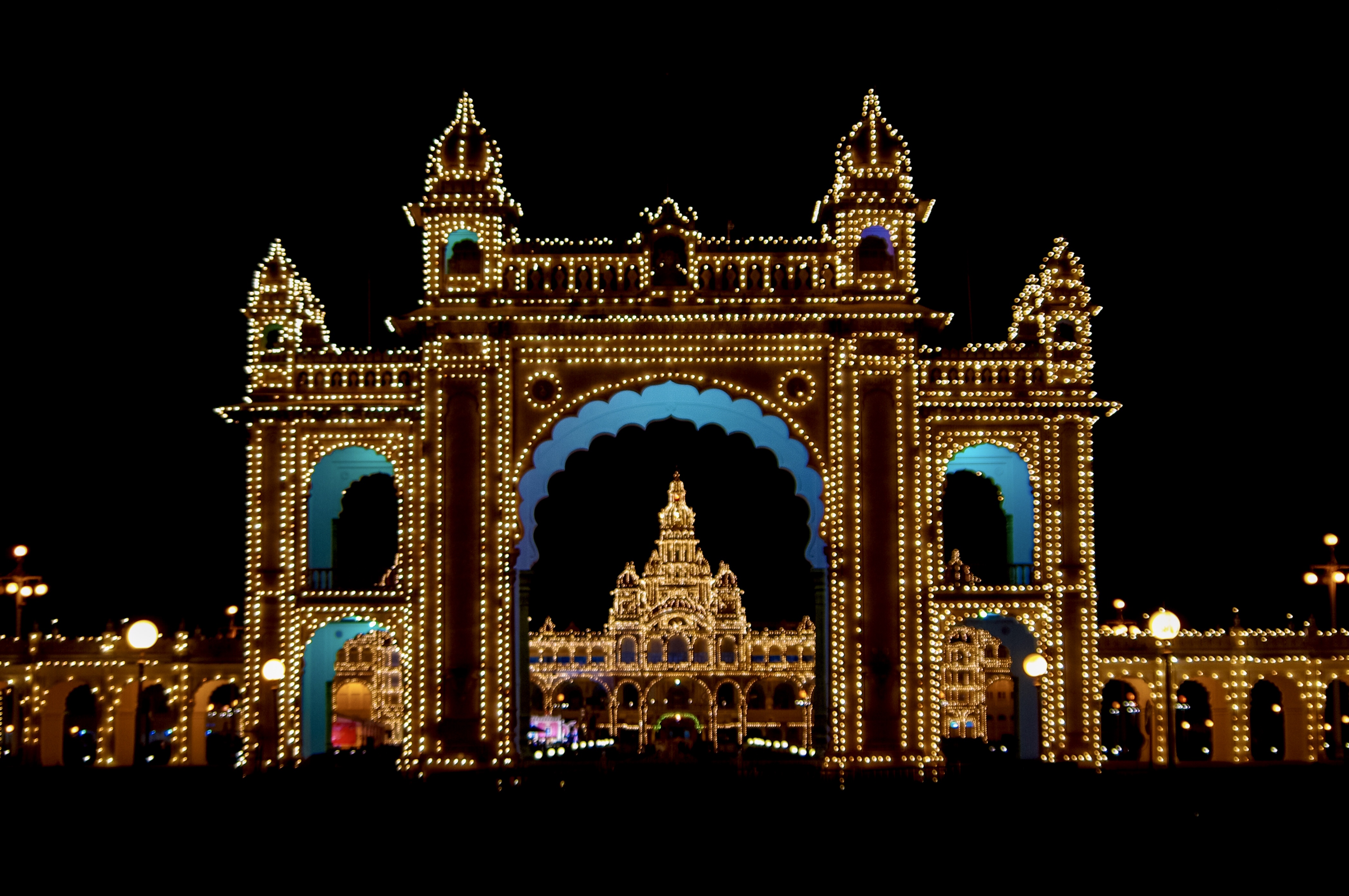 Mysore palace night Dasara