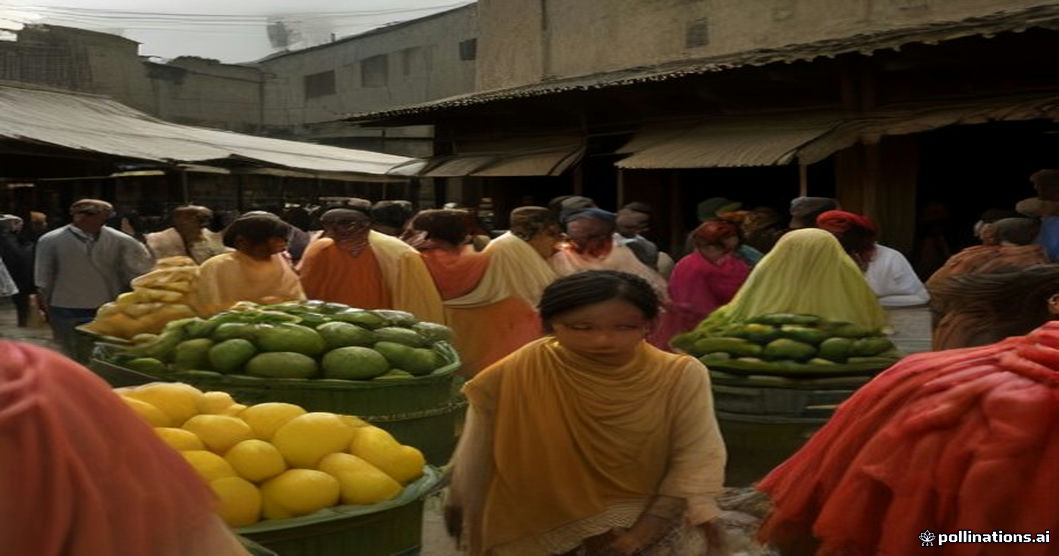 Gujarat village market crowd