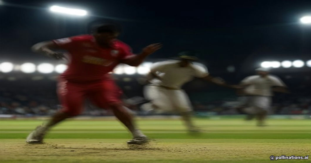 West Indies bowlers in action