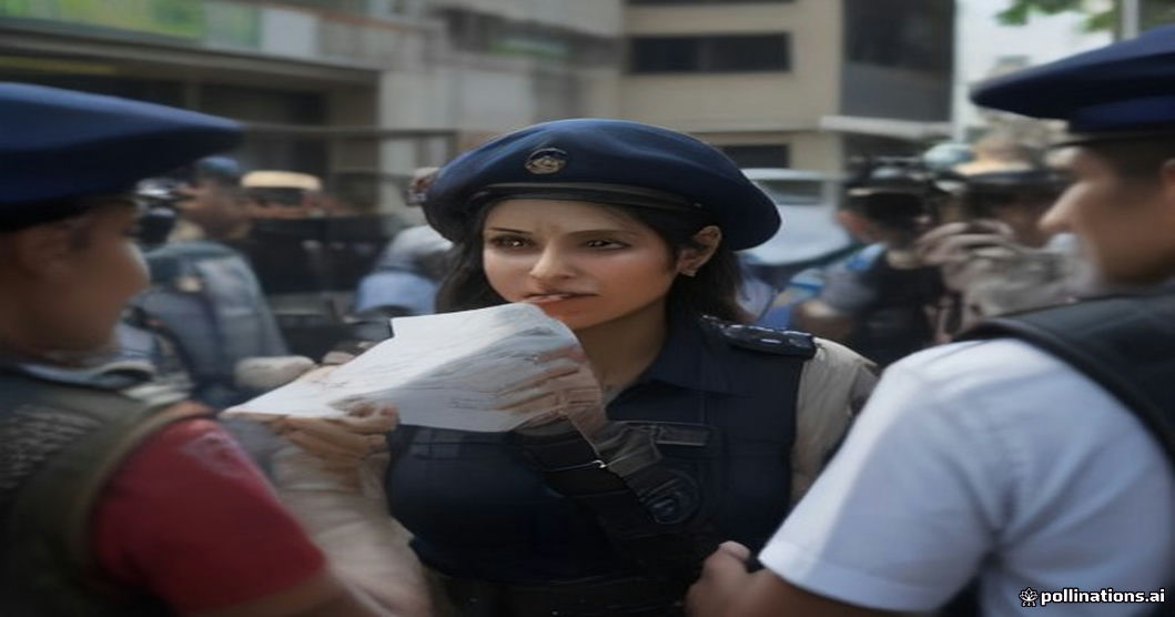 Indian police issuing warrant