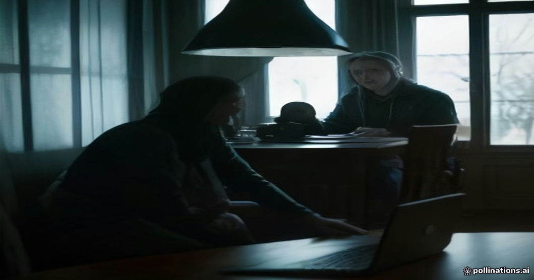 Ukrainian civilians using satellite internet at home