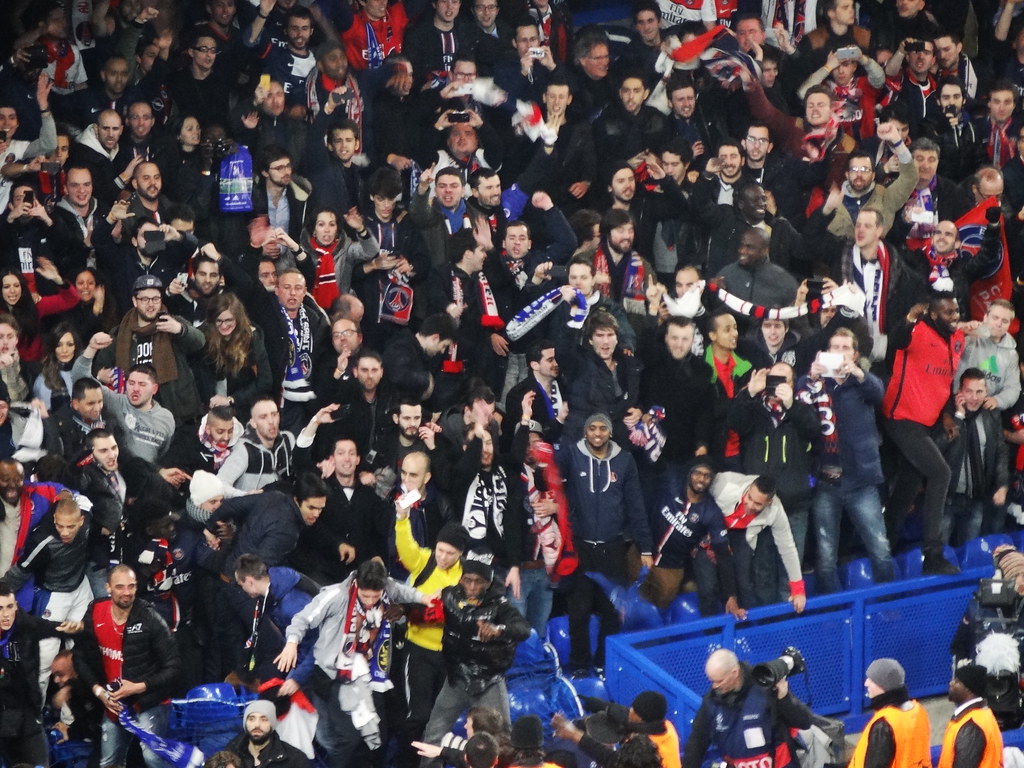 Paris Saint-Germain stadium crowd