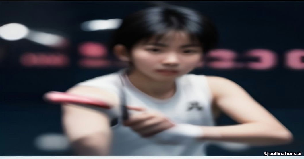 Hanyu Guo serve close‑up