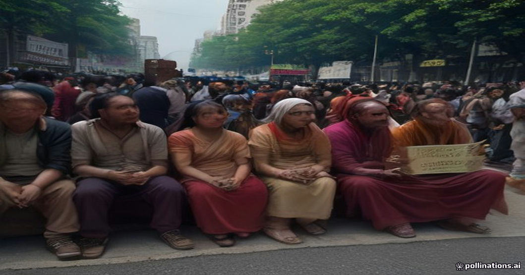 Delhi footpath crossing protest