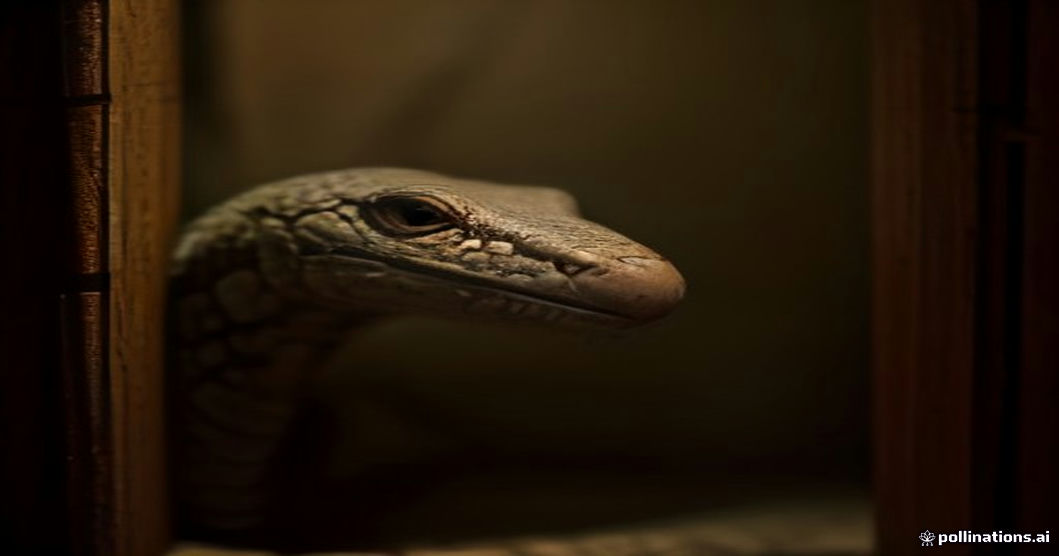snake hiding in garden corner