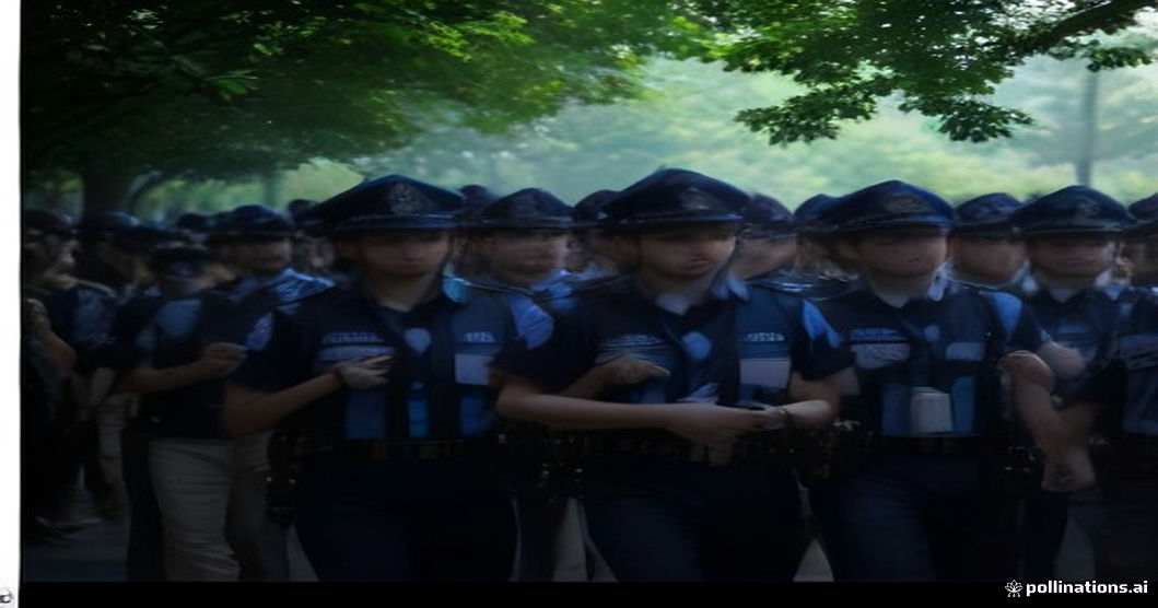 IIT Bombay police escort detained students