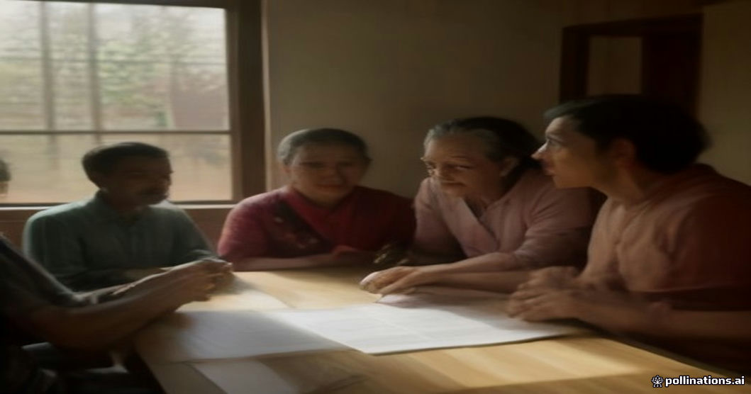 Karnataka family discussing property documents