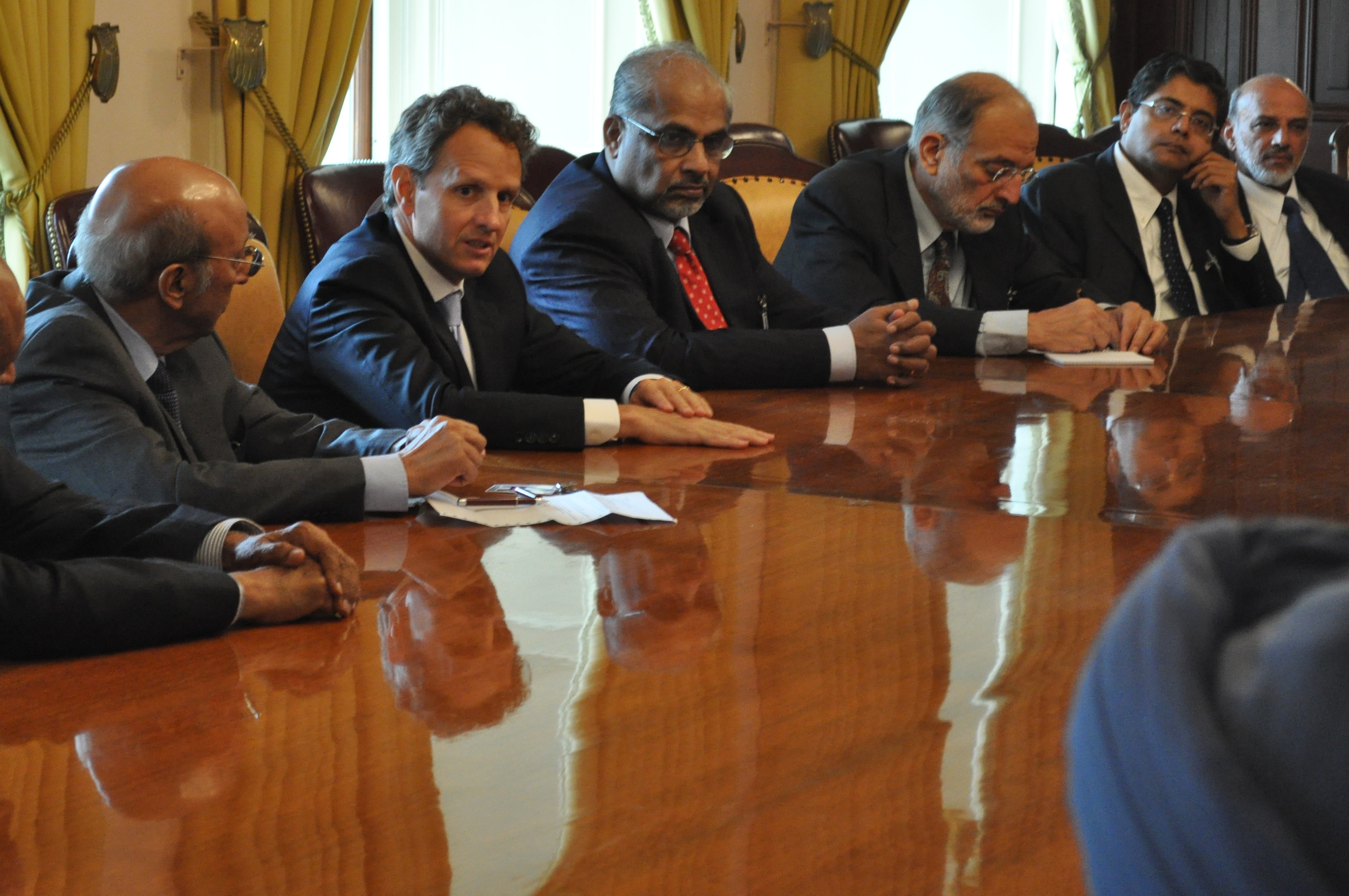 India US bilateral meeting conference room