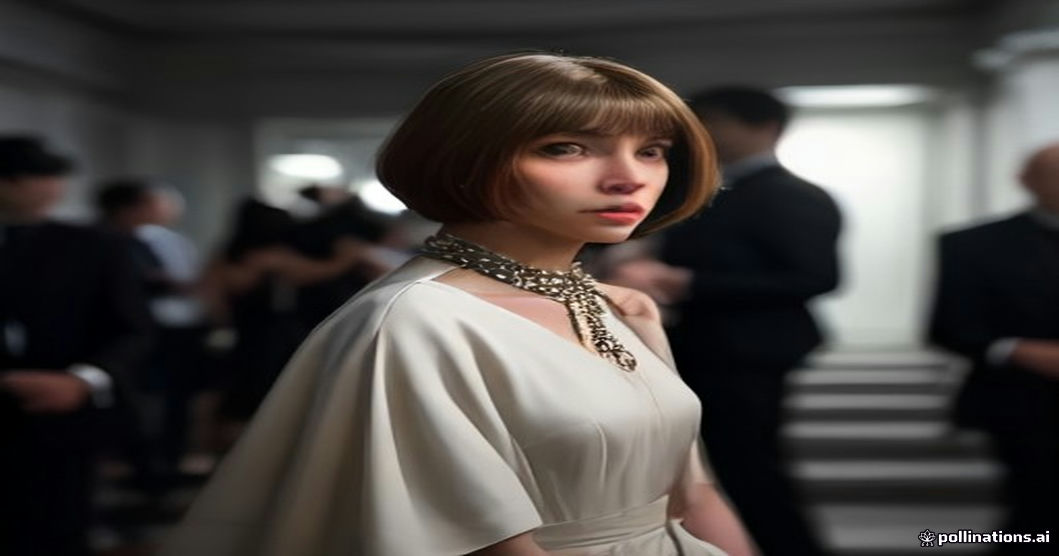 Anna Wintour backstage Met Gala 2013
