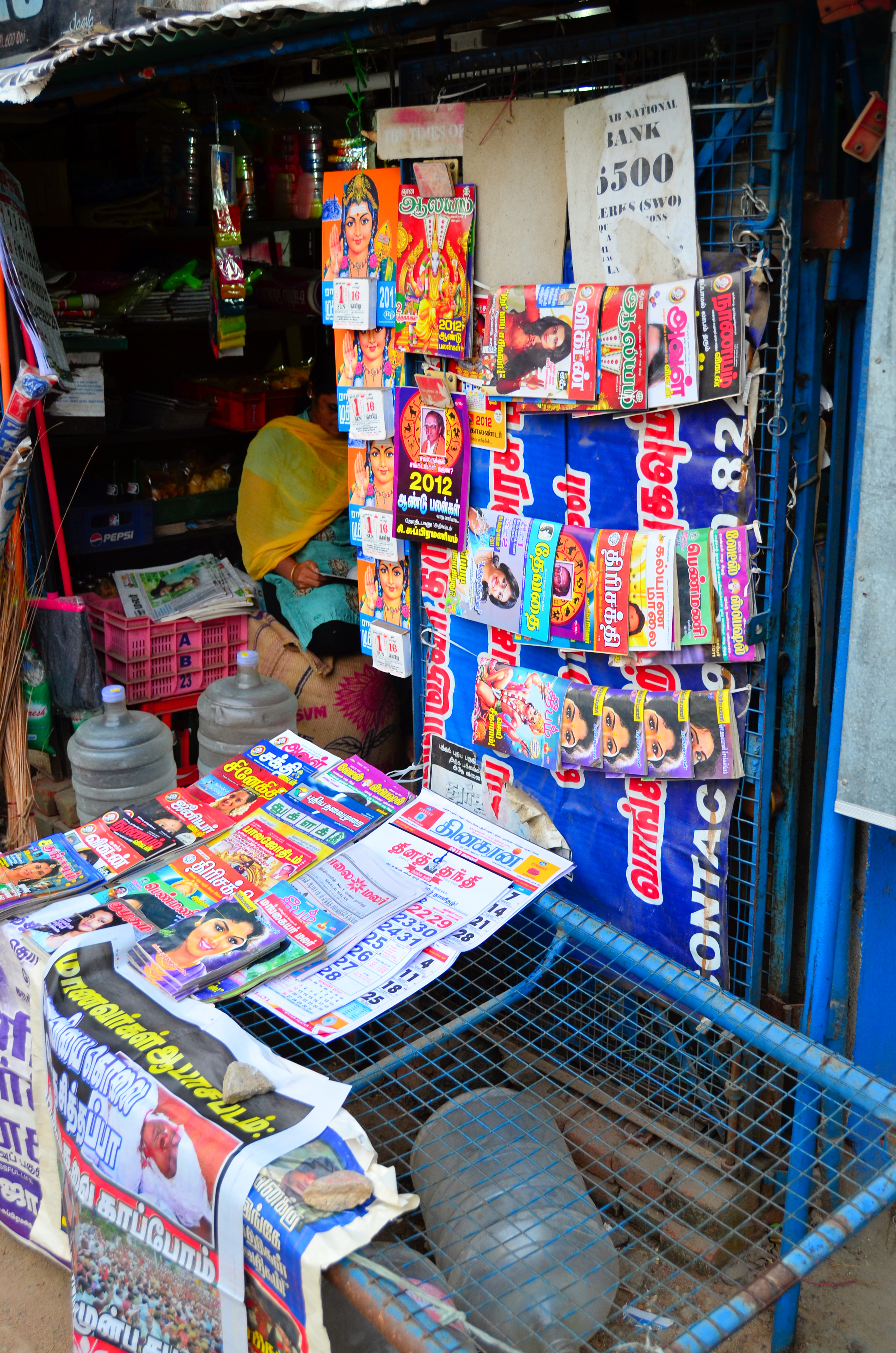 Chennai street newsstand