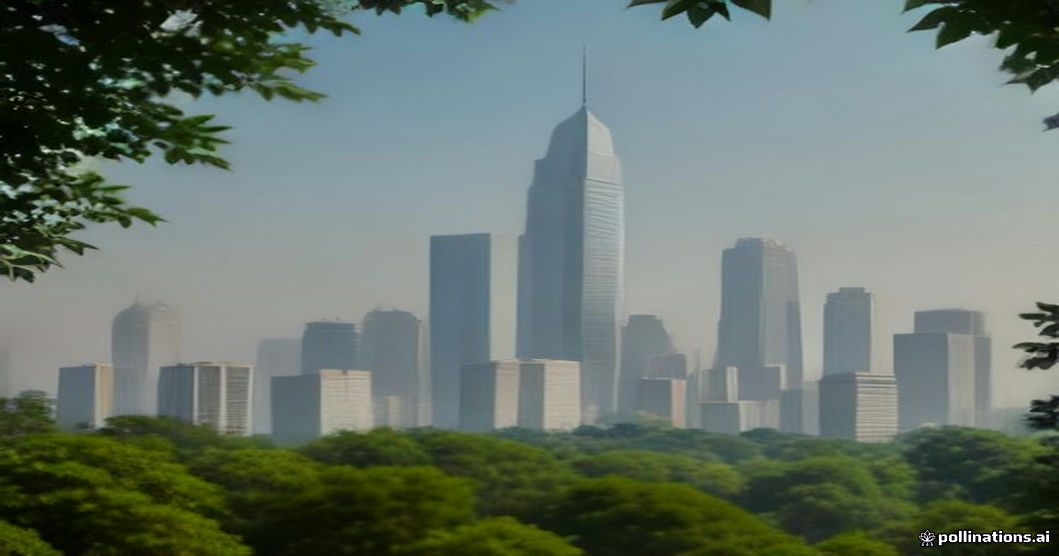 Delhi financial district skyline