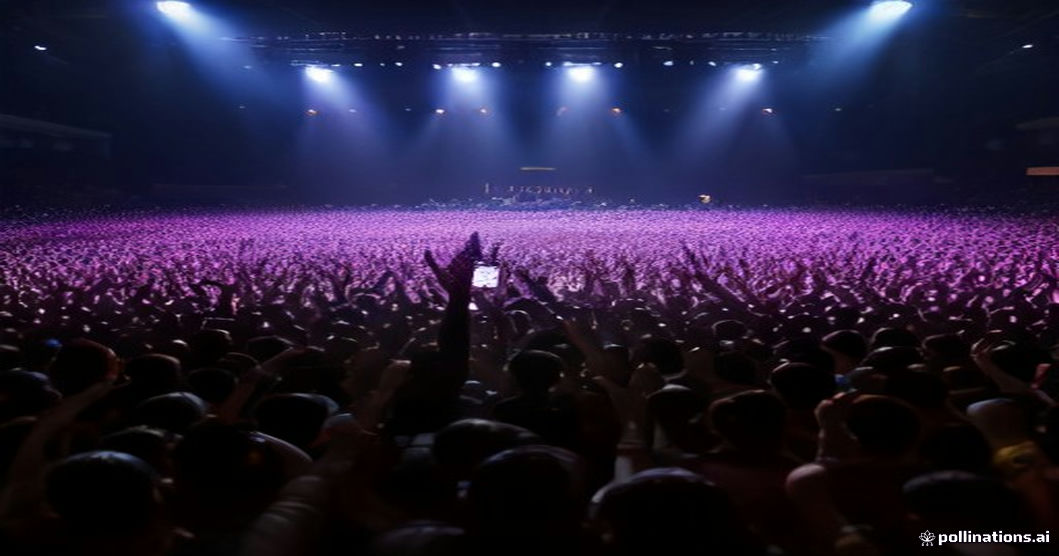 crowd cheering influencer event