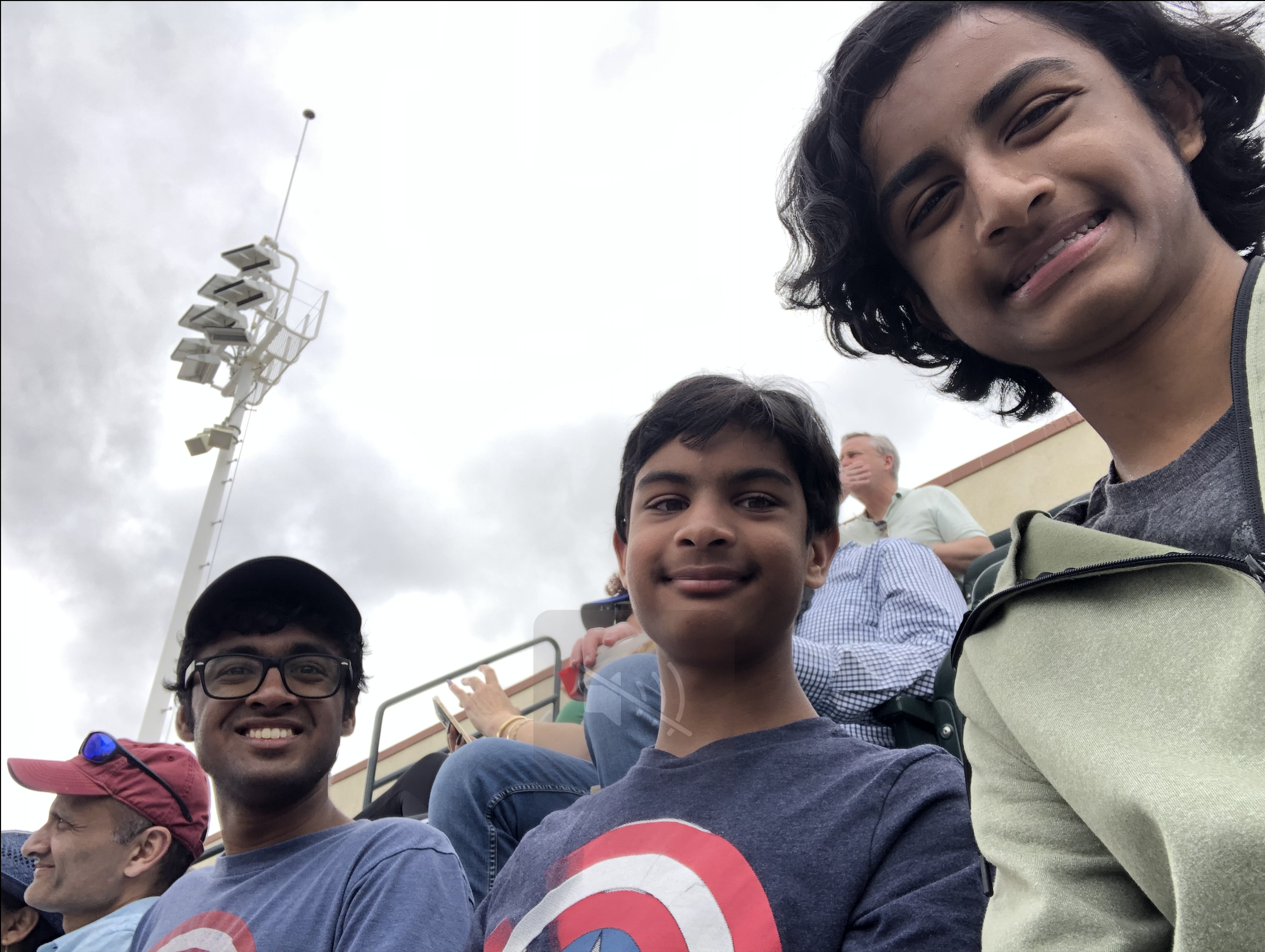Indian tennis fans watching match