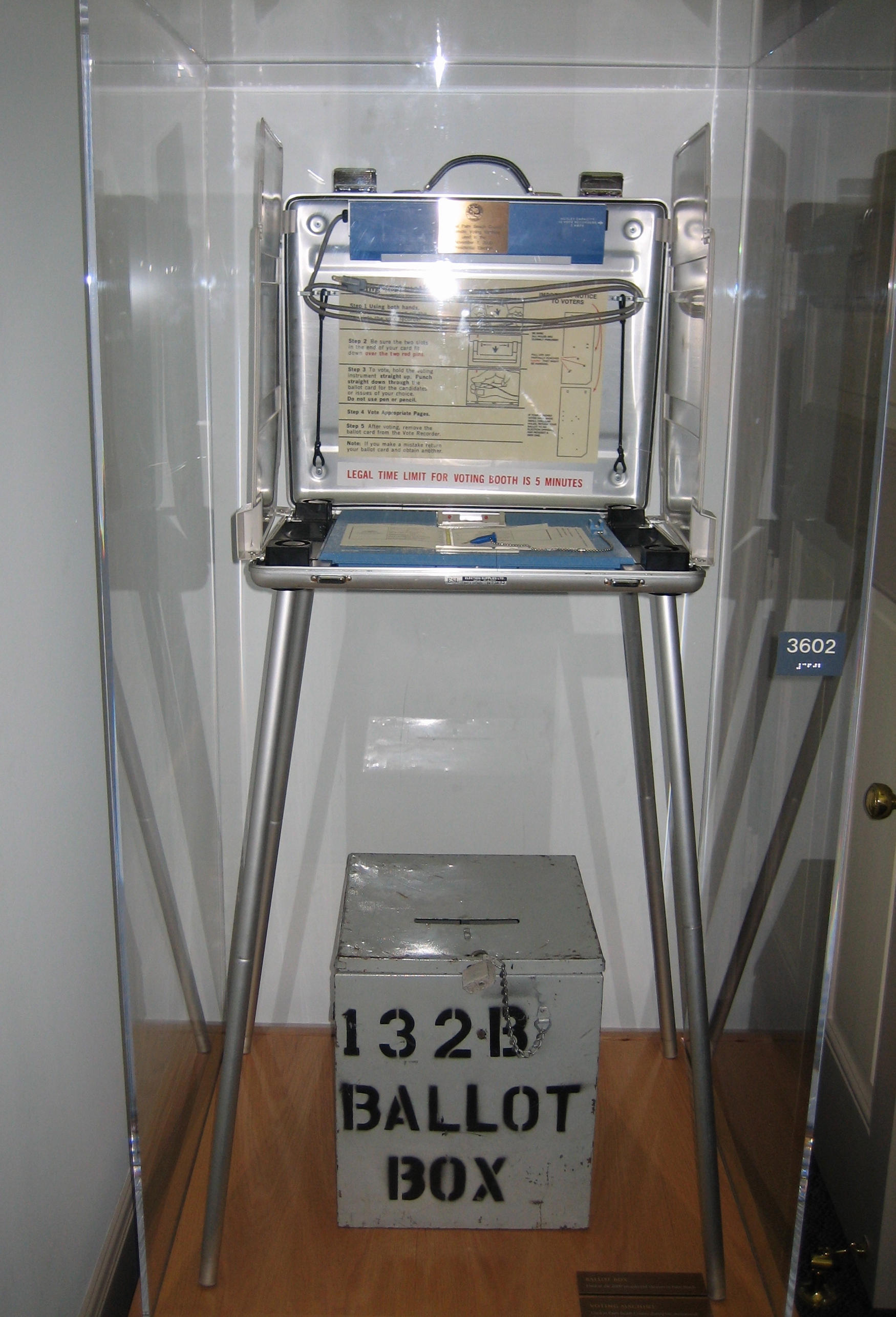 Florida voting booth interior