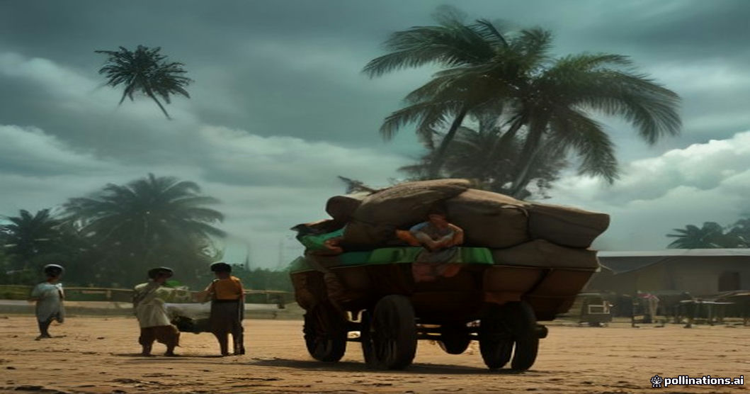 villagers evacuating cyclone shelter Andhra Pradesh