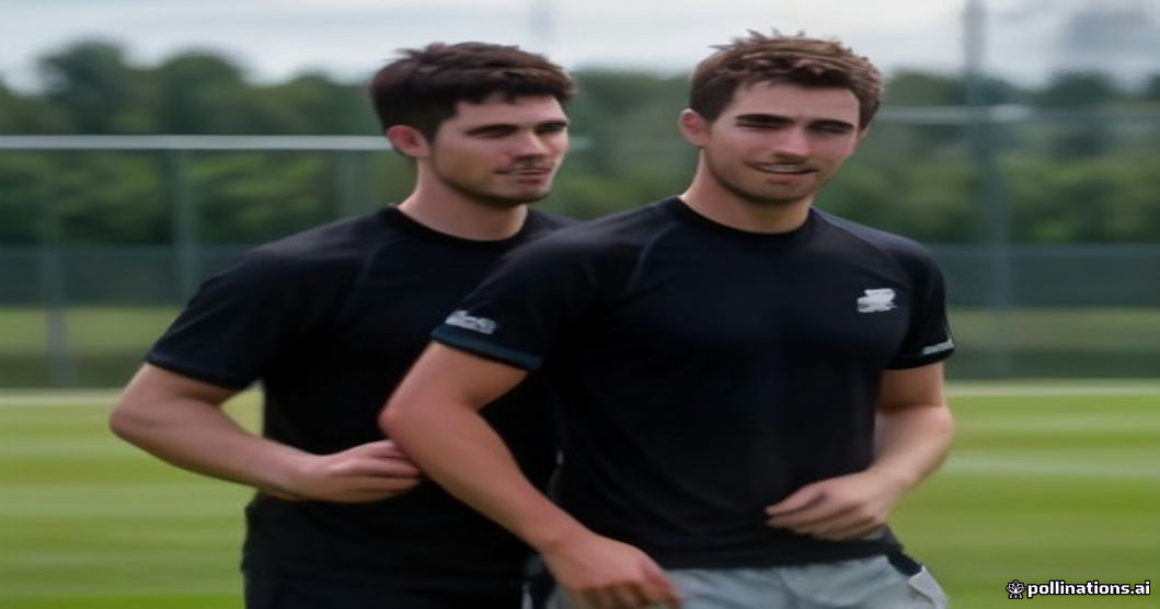 Tim Southee hamstring injury training session