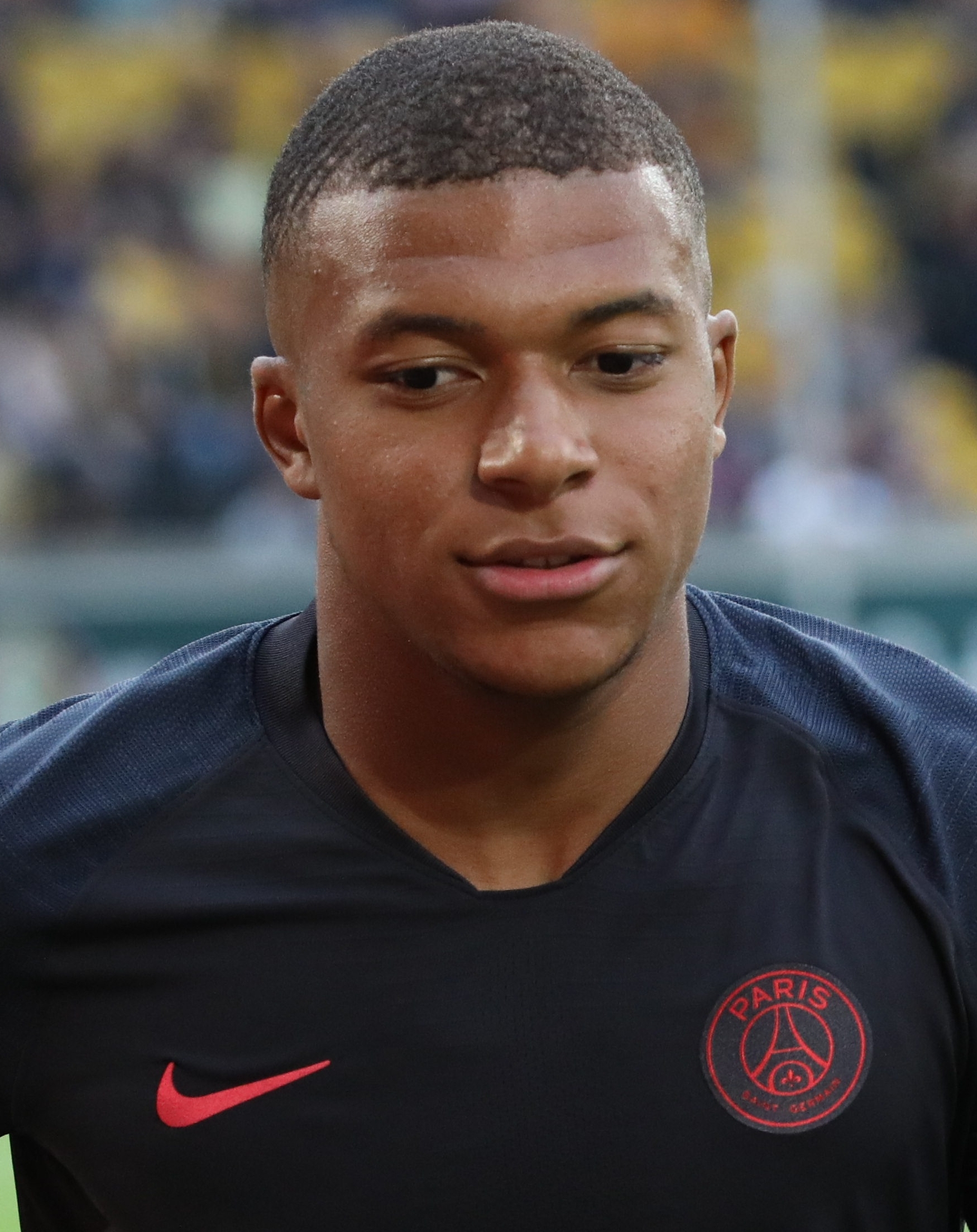 Kylian Mbappe training session