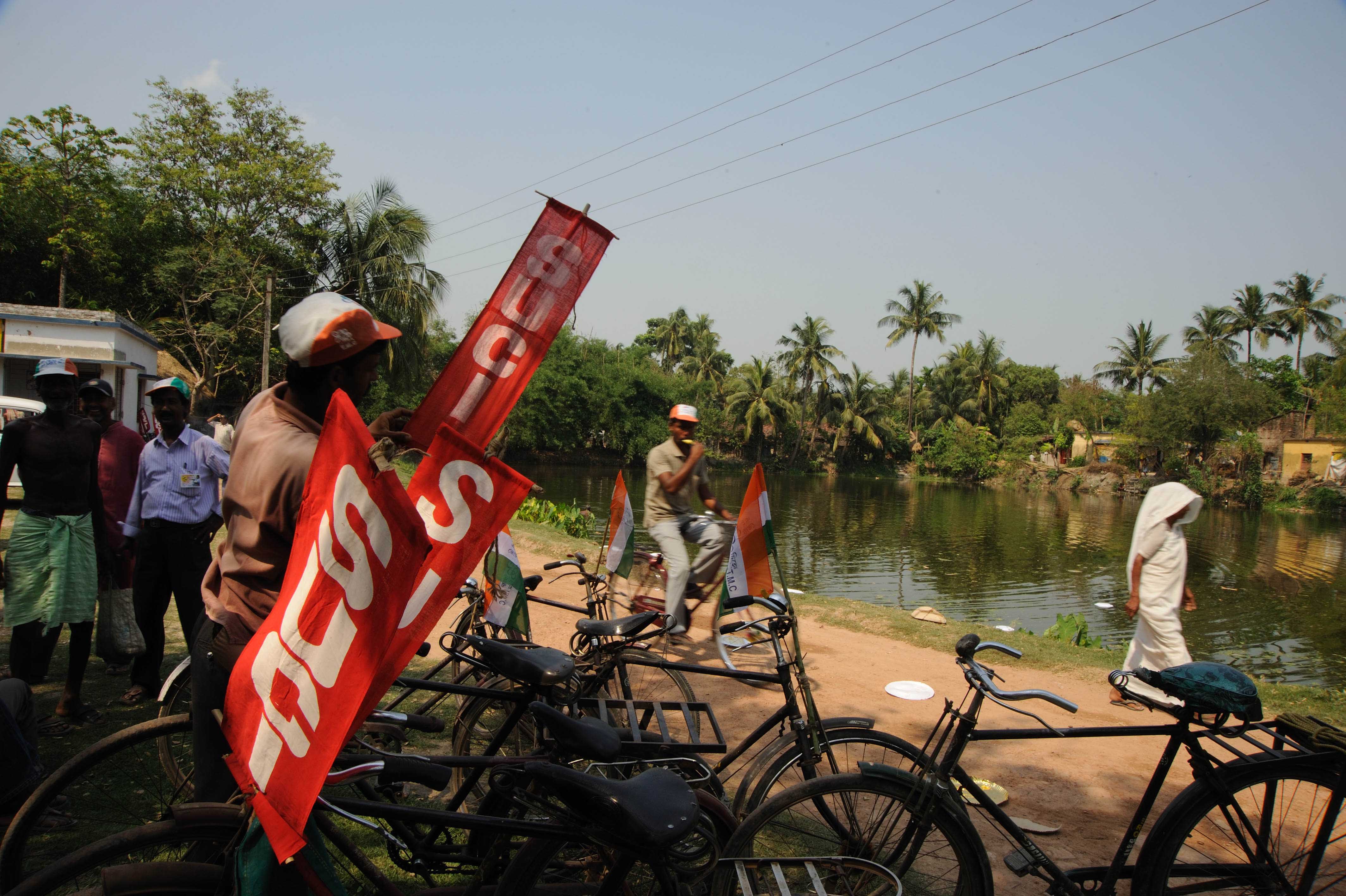 Kolkata election campaign streets