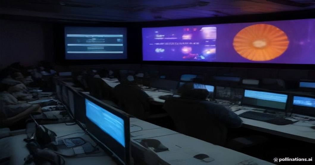 ISRO mission control room monitoring