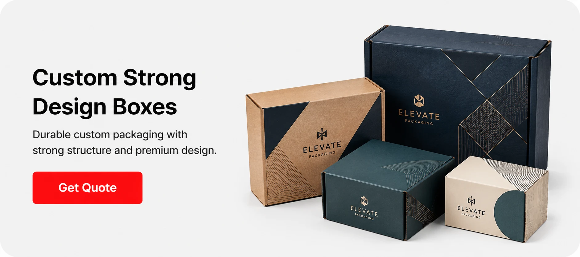 Custom strong design boxes for premium branded packaging and product presentation by Boxwaale.in