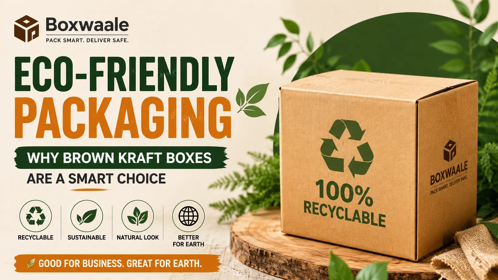 Eco-Friendly Packaging: Why Brown Kraft Boxes Are a Smart Choice by Boxwaale