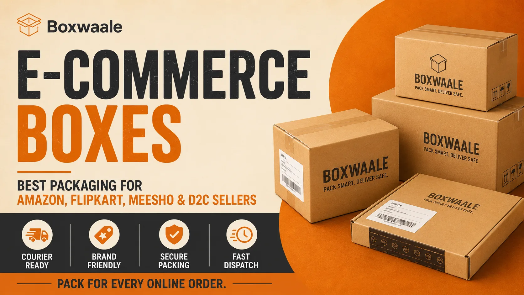 Best Packaging Boxes for Online Sellers Best packaging boxes for Amazon Flipkart Meesho and D2C sellers by Boxwaale