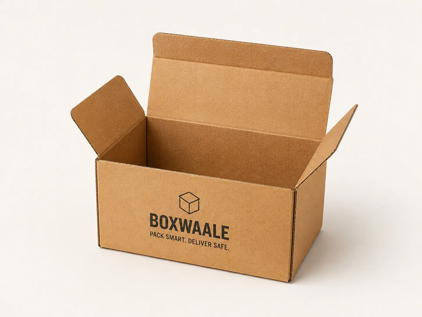 Open 6x4x3 inch small courier box for jewellery and cosmetics packing