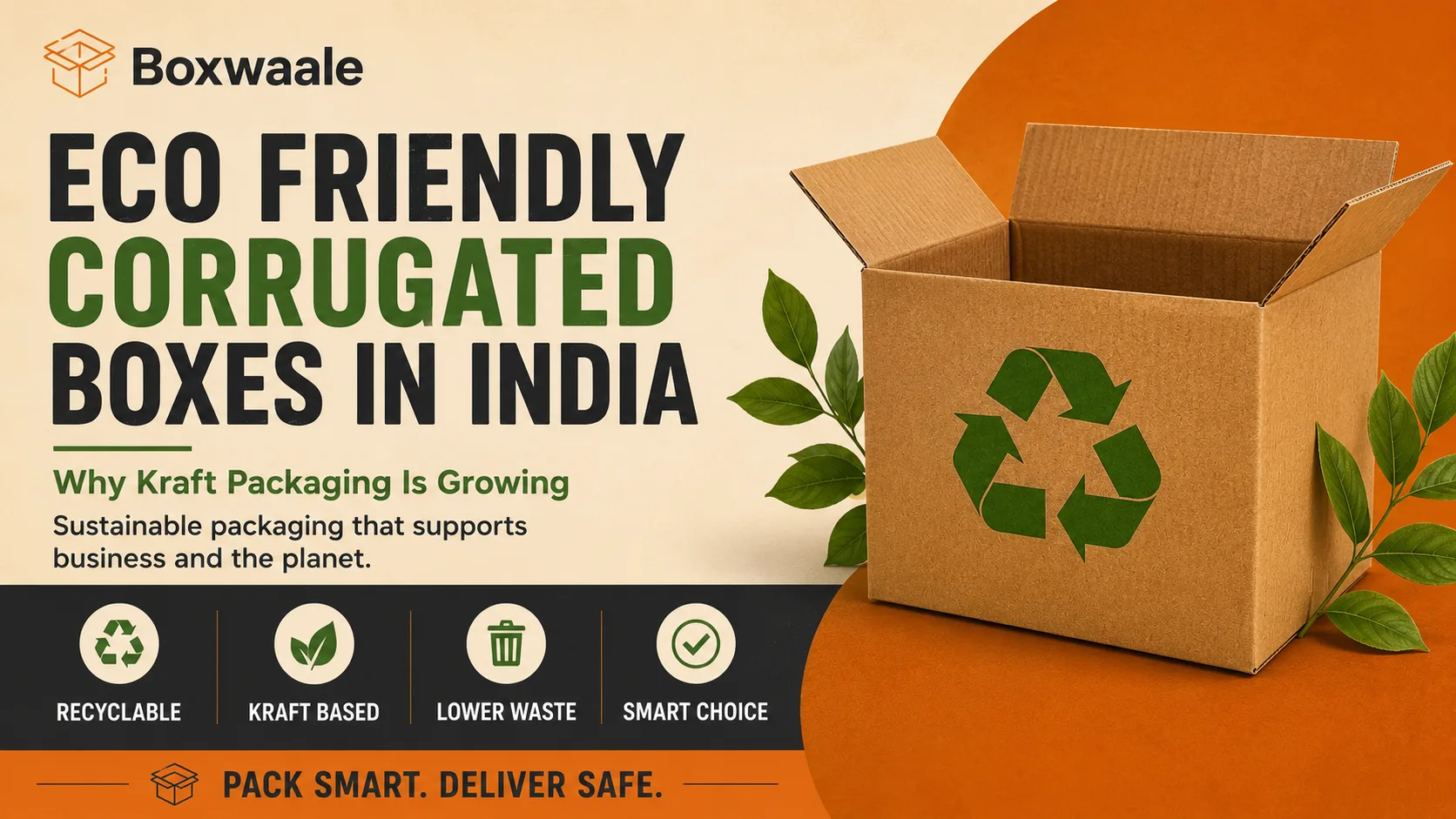 Eco Friendly Corrugated Boxes in India: Why Kraft Packaging Is Growing Eco Friendly Corrugated Boxes in India: Why Kraft Packaging Is Growing by Boxwaale