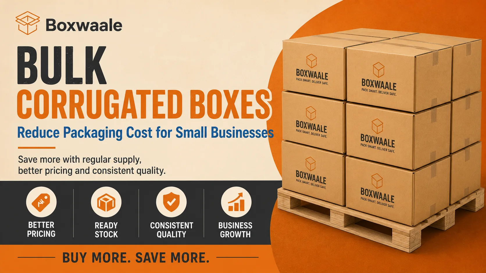 Bulk Corrugated Boxes: How Small Businesses Can Reduce Packaging Cost Bulk Corrugated Boxes: How Small Businesses Can Reduce Packaging Cost by Boxwaale
