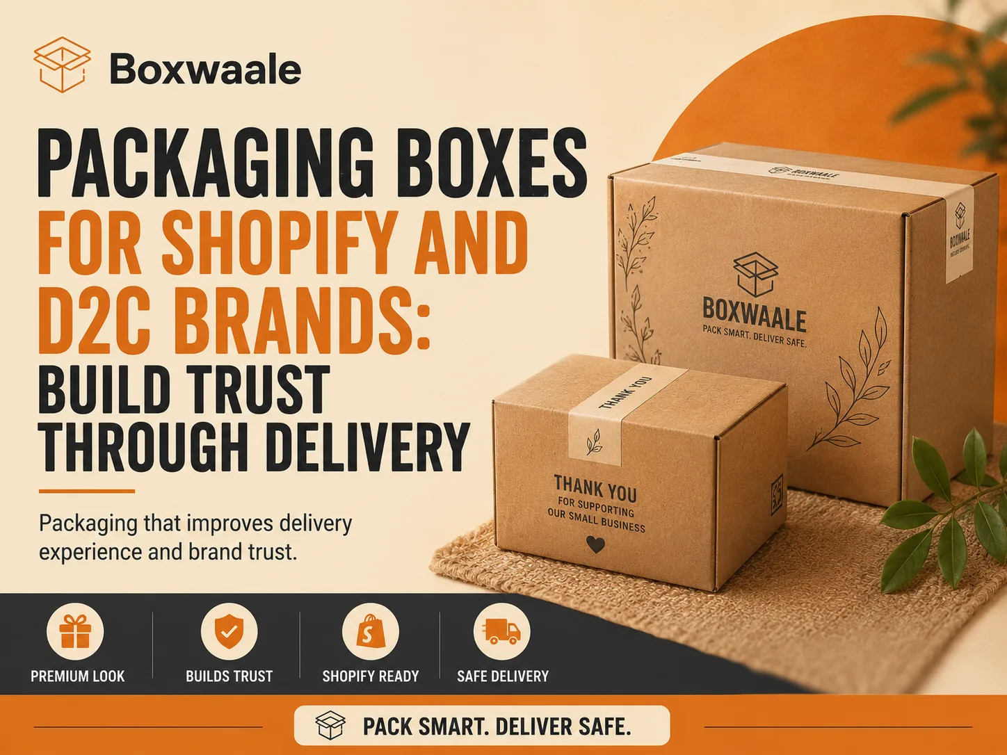 Packaging Boxes for Shopify and D2C Brands: Build Trust Through Delivery Packaging Boxes for Shopify and D2C Brands: Build Trust Through Delivery by Boxwaale