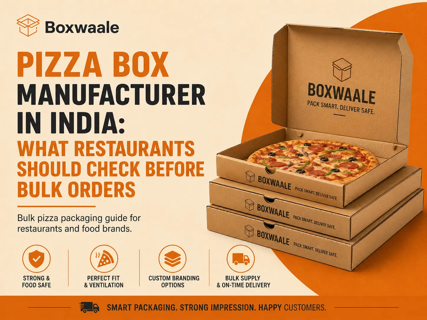 Pizza Box Manufacturer in India: What Restaurants Should Check Before Bulk Orders Pizza Box Manufacturer in India: What Restaurants Should Check Before Bulk Orders by Boxwaale