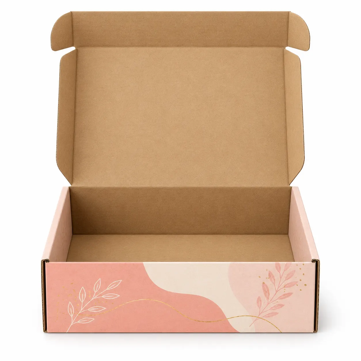 Open Interior of 7x5x2 inch printed small business mailer box by Boxwaale