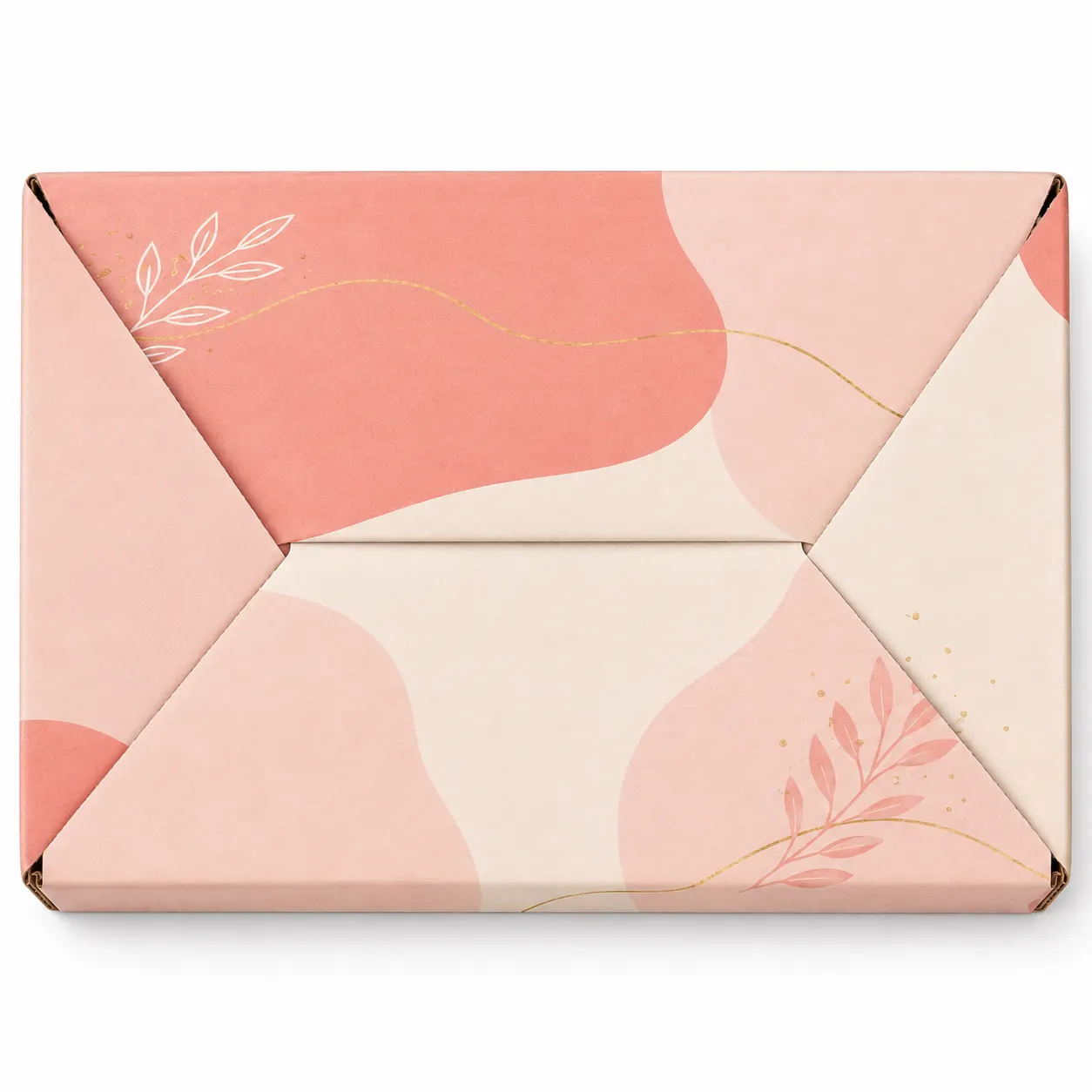 Top View of 7x5x2 inch printed small business mailer box by Boxwaale