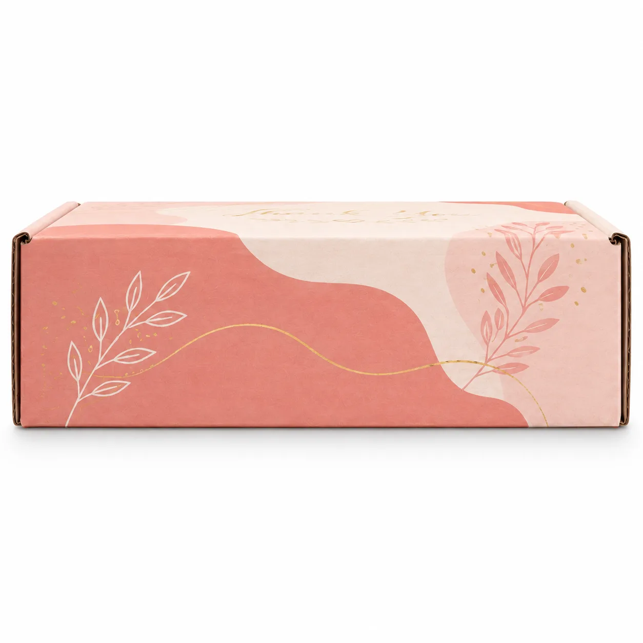 Side Profile of 7x5x2 inch printed small business mailer box by Boxwaale