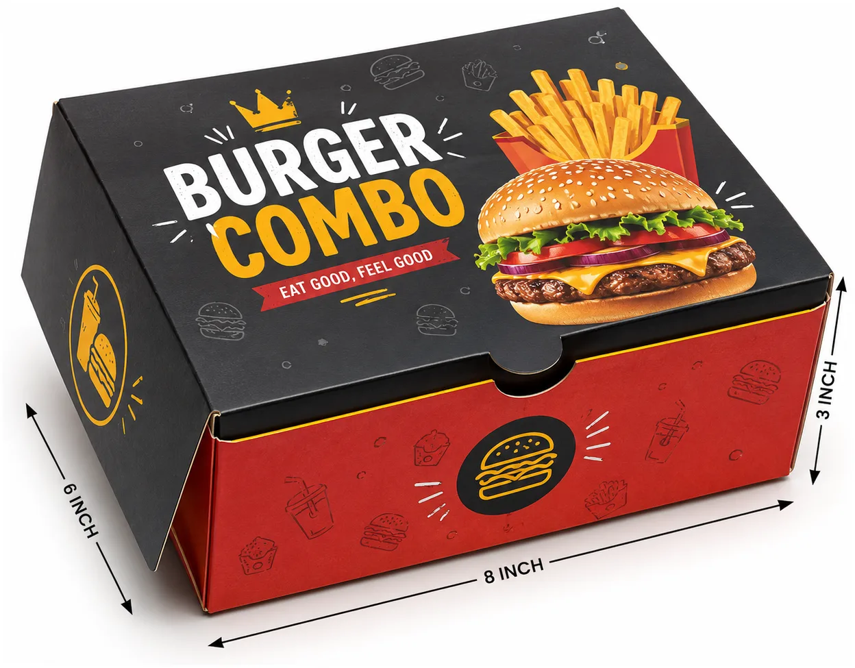 8x6x3 inch white e-commerce mailer box with 8x6x3 inch dimensions by Boxwaale