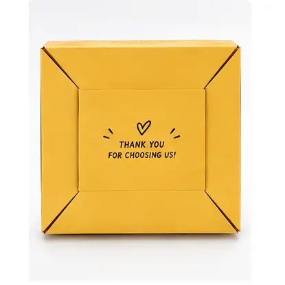 Front Angle of 5x5x3 inch printed burger box by Boxwaale