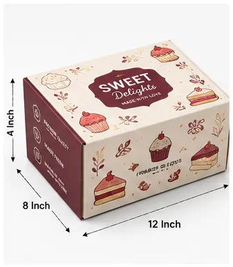 12x8x4 inch printed nail polish box with dividers with 12x8x4 inch dimensions by Boxwaale