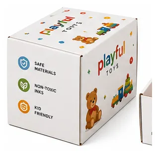 Top View of 10x8x4 inch printed gadget subscription box by Boxwaale